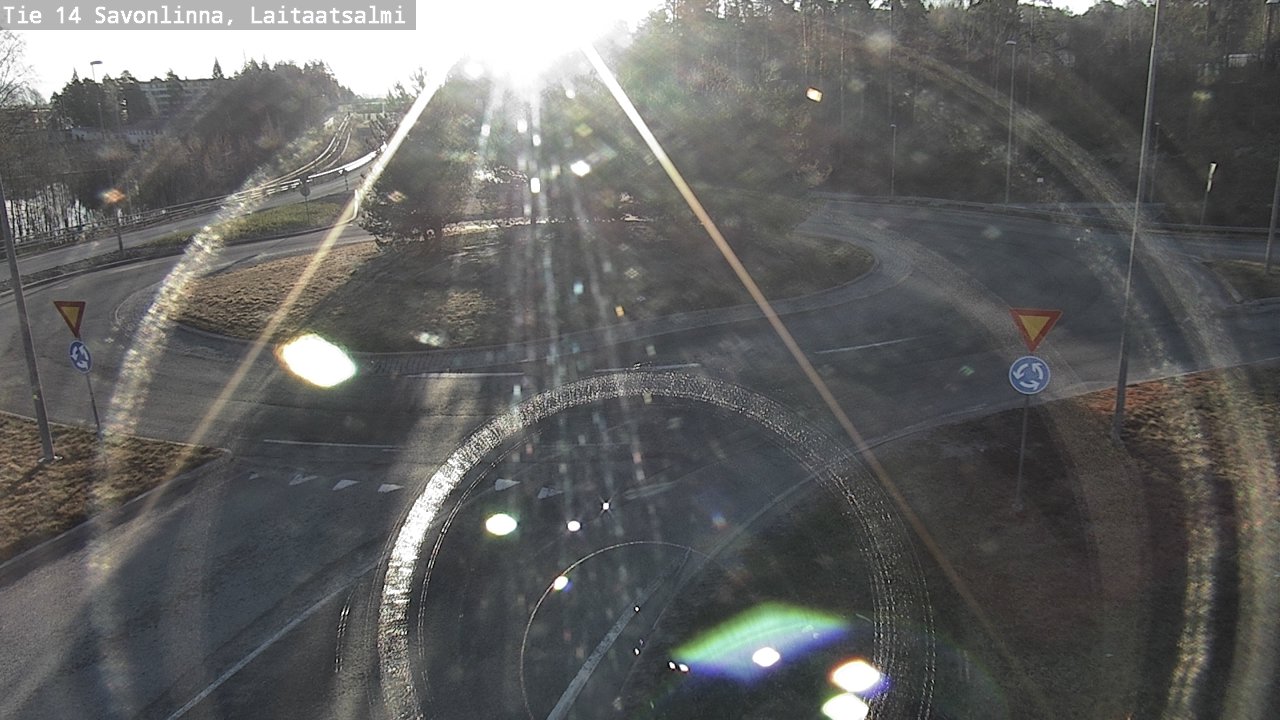 Weather Camera Image Väg 14 Nyslott, Laitaatsalmi, Savonlinna, Etelä-Savo