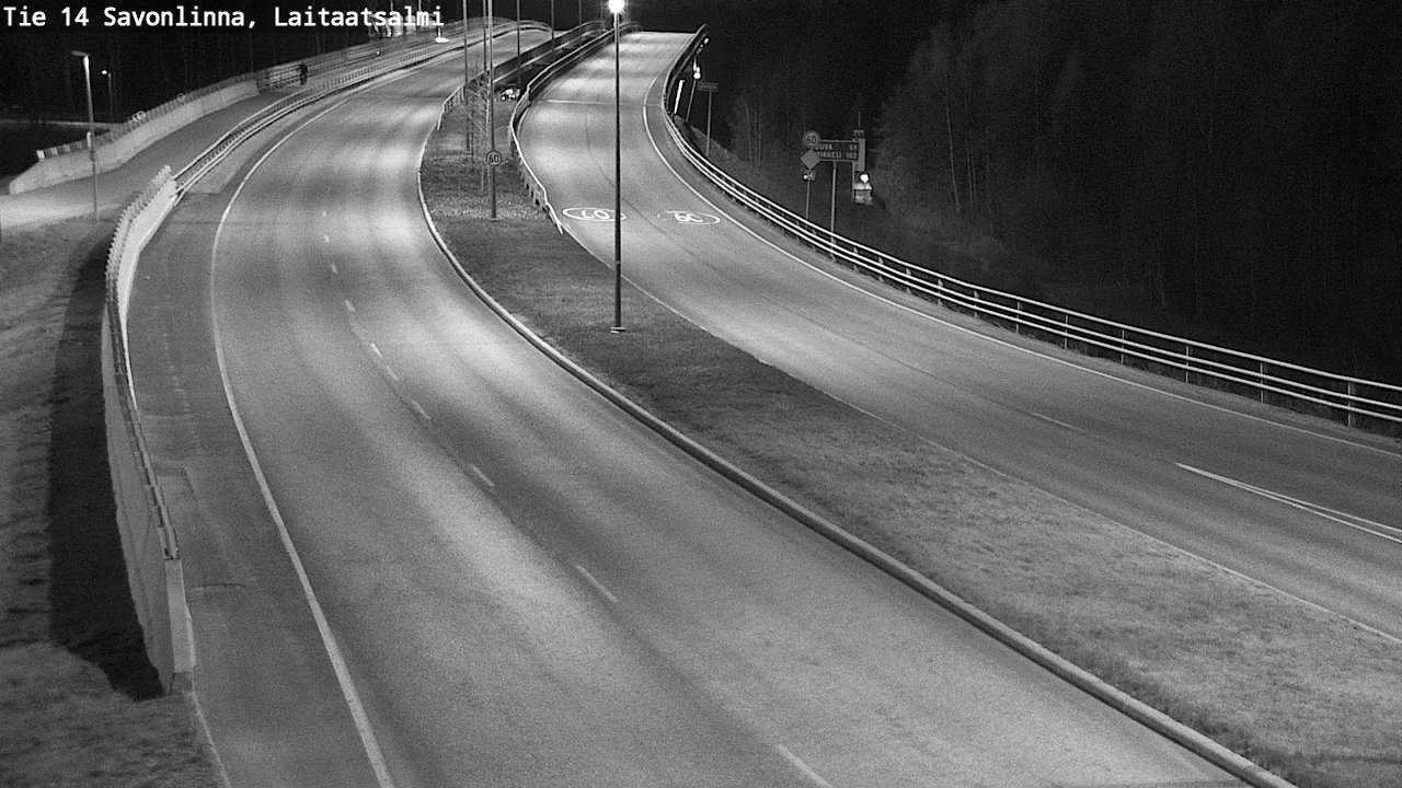 Weather Camera Image Väg 14 Nyslott, Laitaatsalmi, Savonlinna, Etelä-Savo