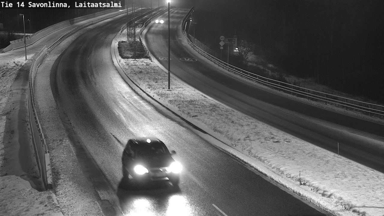 Weather Camera Image Väg 14 Nyslott, Laitaatsalmi, Savonlinna, Etelä-Savo