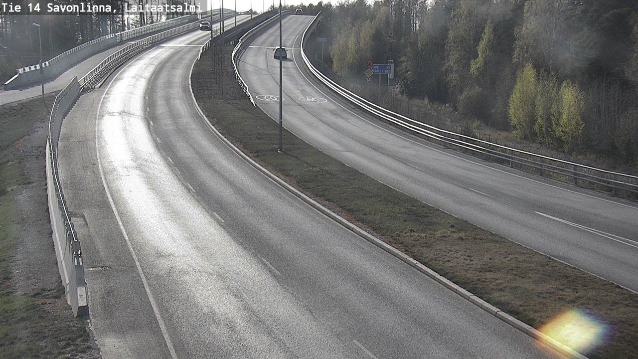 Weather Camera Image Väg 14 Nyslott, Laitaatsalmi, Savonlinna, Etelä-Savo