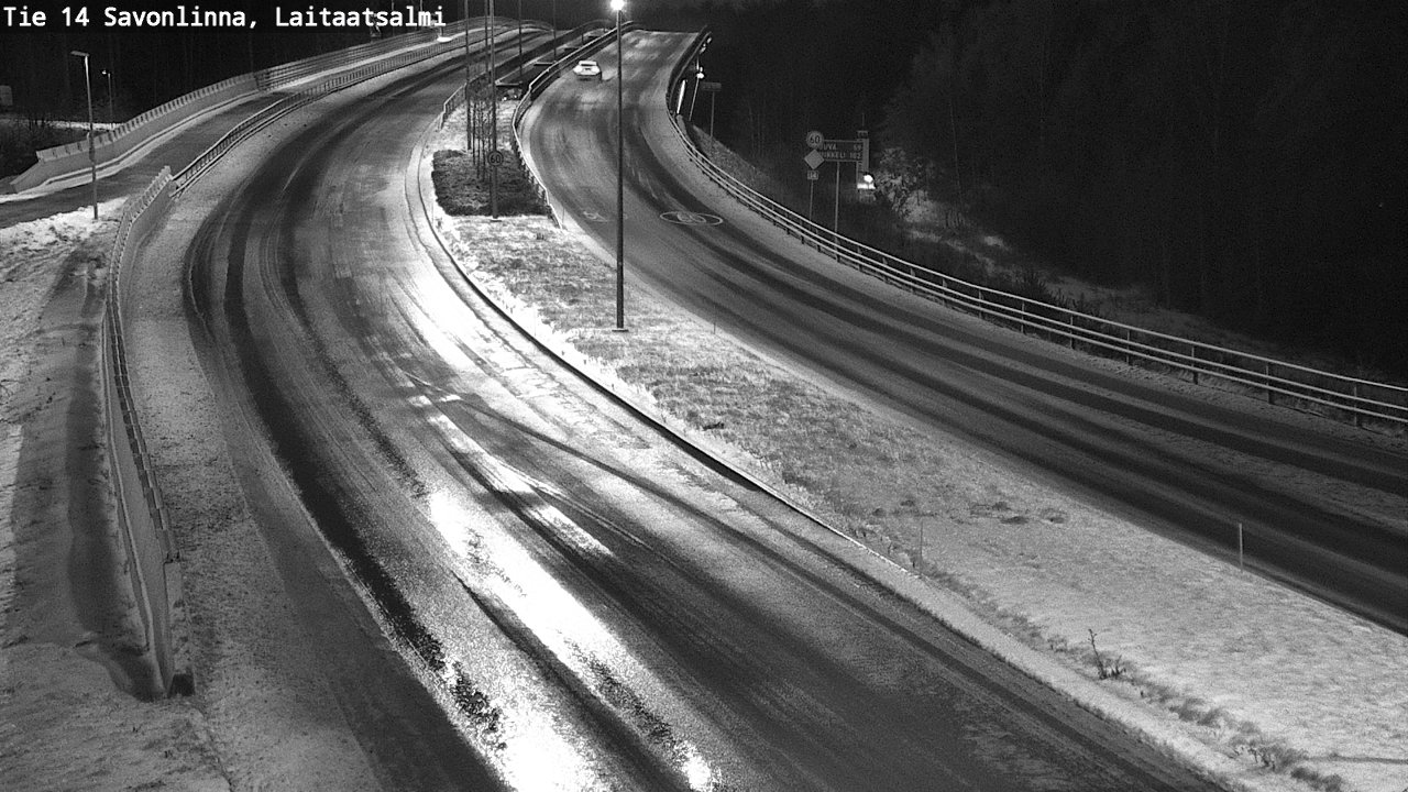 Weather Camera Image Väg 14 Nyslott, Laitaatsalmi, Savonlinna, Etelä-Savo