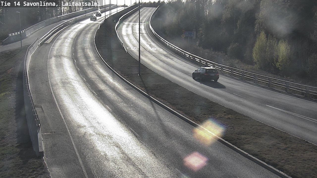 Weather Camera Image Väg 14 Nyslott, Laitaatsalmi, Savonlinna, Etelä-Savo
