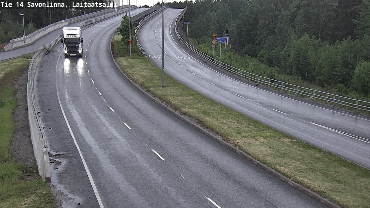 Kelikamerat Kuva Tie 14 Savonlinna, Laitaatsalmi, Savonlinna, Etelä-Savo