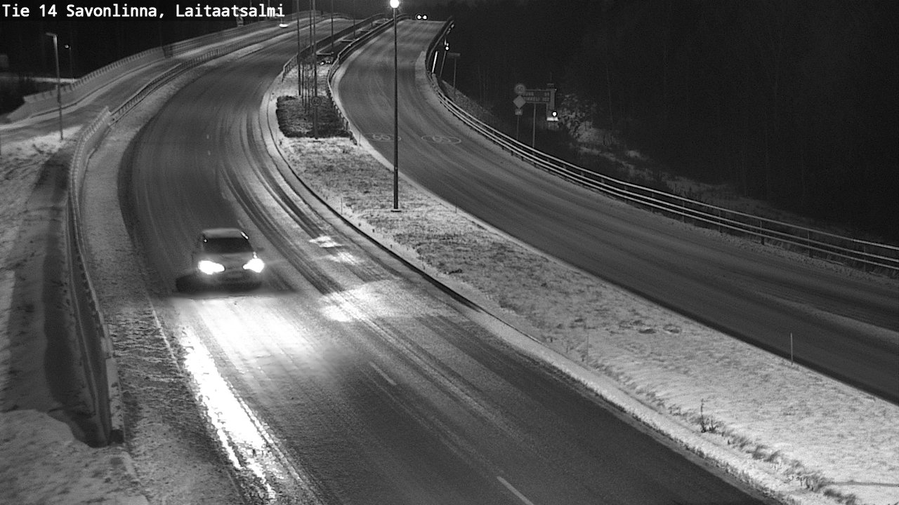 Weather Camera Image Väg 14 Nyslott, Laitaatsalmi, Savonlinna, Etelä-Savo