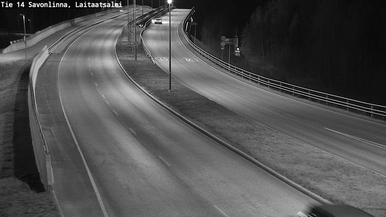 Weather Camera Image Väg 14 Nyslott, Laitaatsalmi, Savonlinna, Etelä-Savo