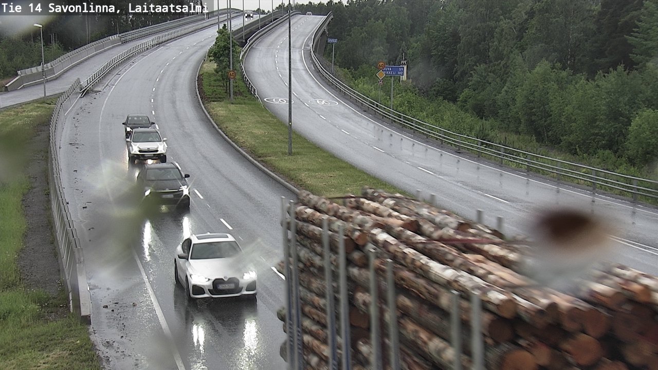 Weather Camera Image Väg 14 Nyslott, Laitaatsalmi, Savonlinna, Etelä-Savo