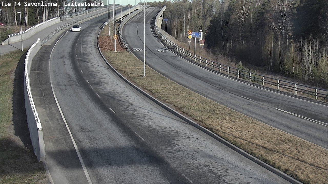 Weather Camera Image Väg 14 Nyslott, Laitaatsalmi, Savonlinna, Etelä-Savo