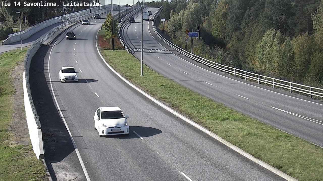 Weather Camera Image Road 14 Savonlinna, Laitaatsalmi, Savonlinna, Etelä-Savo