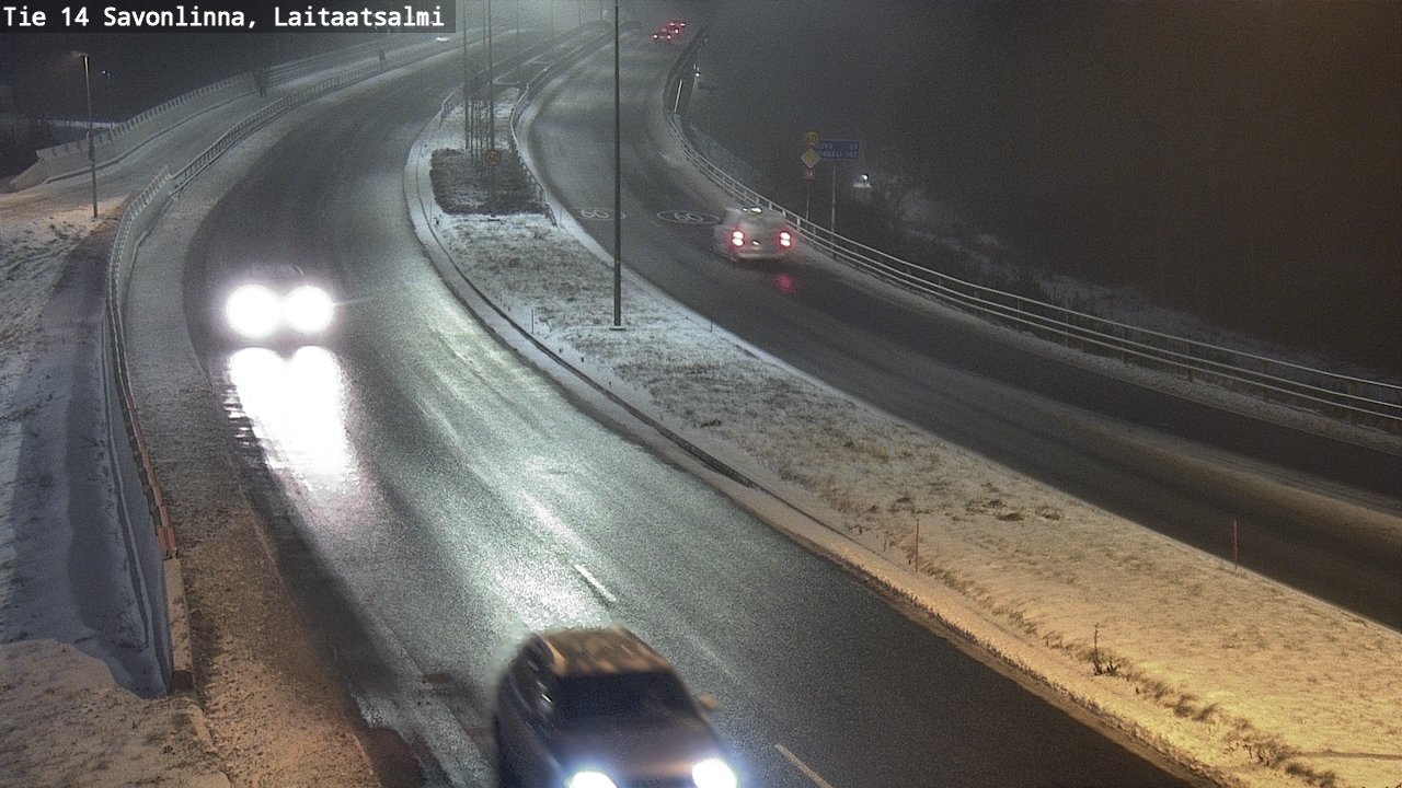 Weather Camera Image Väg 14 Nyslott, Laitaatsalmi, Savonlinna, Etelä-Savo