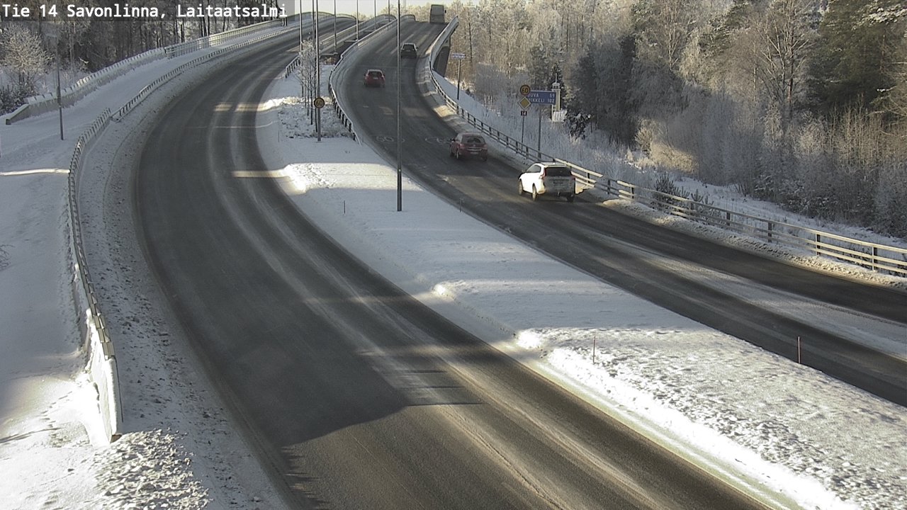 Weather Camera Image Road 14 Savonlinna, Laitaatsalmi, Savonlinna, Etelä-Savo