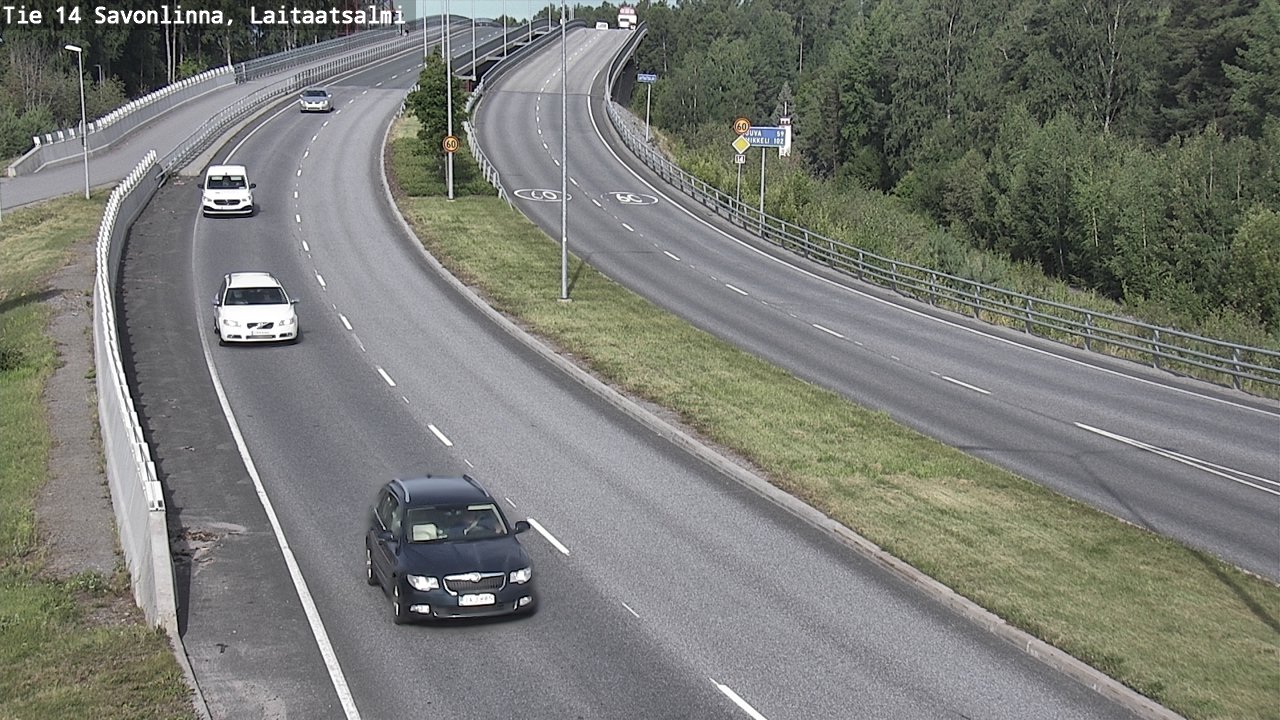 Weather Camera Image Road 14 Savonlinna, Laitaatsalmi, Savonlinna, Etelä-Savo