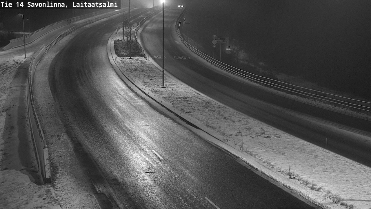 Weather Camera Image Väg 14 Nyslott, Laitaatsalmi, Savonlinna, Etelä-Savo