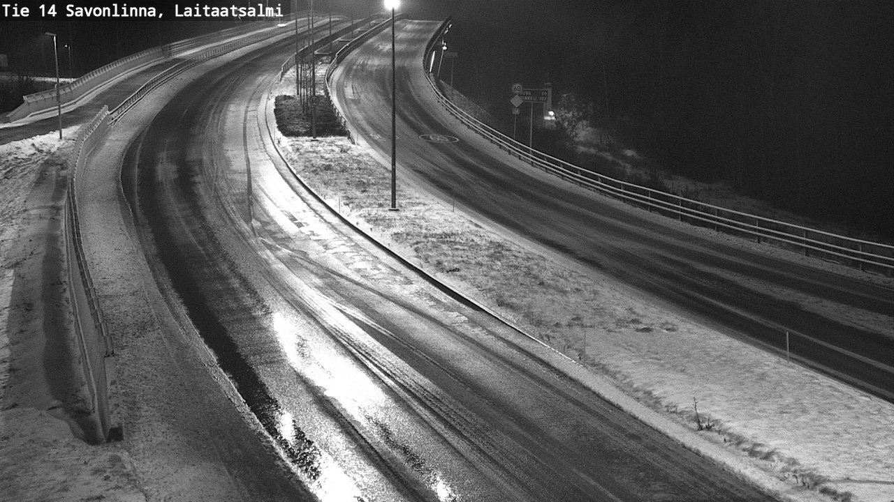 Weather Camera Image Väg 14 Nyslott, Laitaatsalmi, Savonlinna, Etelä-Savo