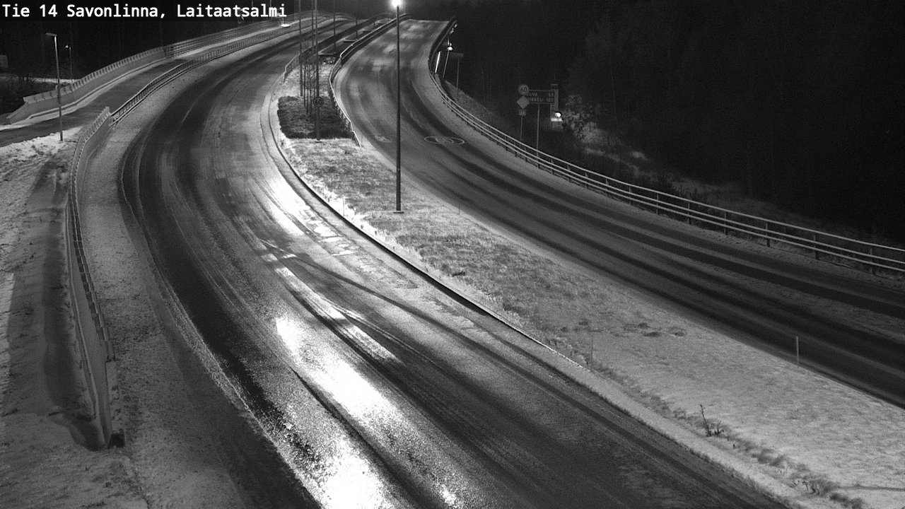 Weather Camera Image Väg 14 Nyslott, Laitaatsalmi, Savonlinna, Etelä-Savo