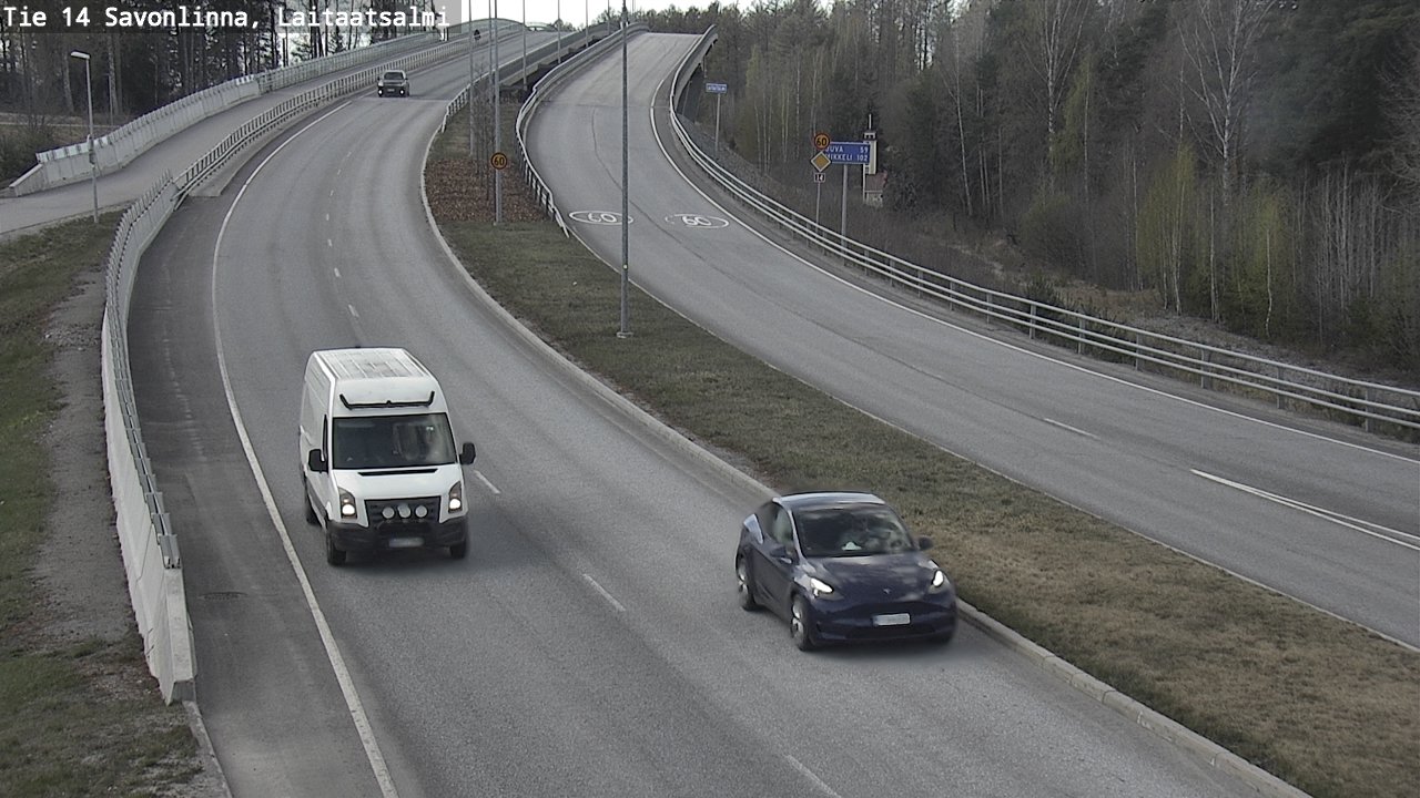 Weather Camera Image Väg 14 Nyslott, Laitaatsalmi, Savonlinna, Etelä-Savo