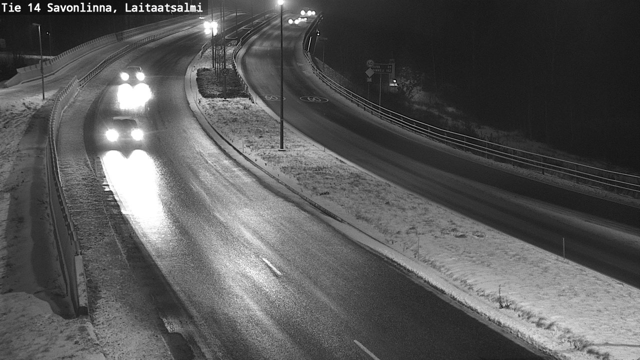 Weather Camera Image Väg 14 Nyslott, Laitaatsalmi, Savonlinna, Etelä-Savo