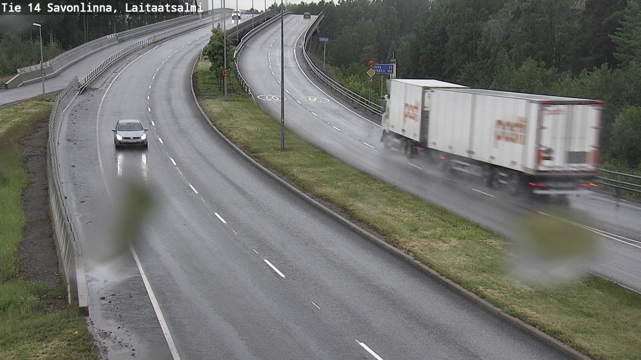 Weather Camera Image Road 14 Savonlinna, Laitaatsalmi, Savonlinna, Etelä-Savo