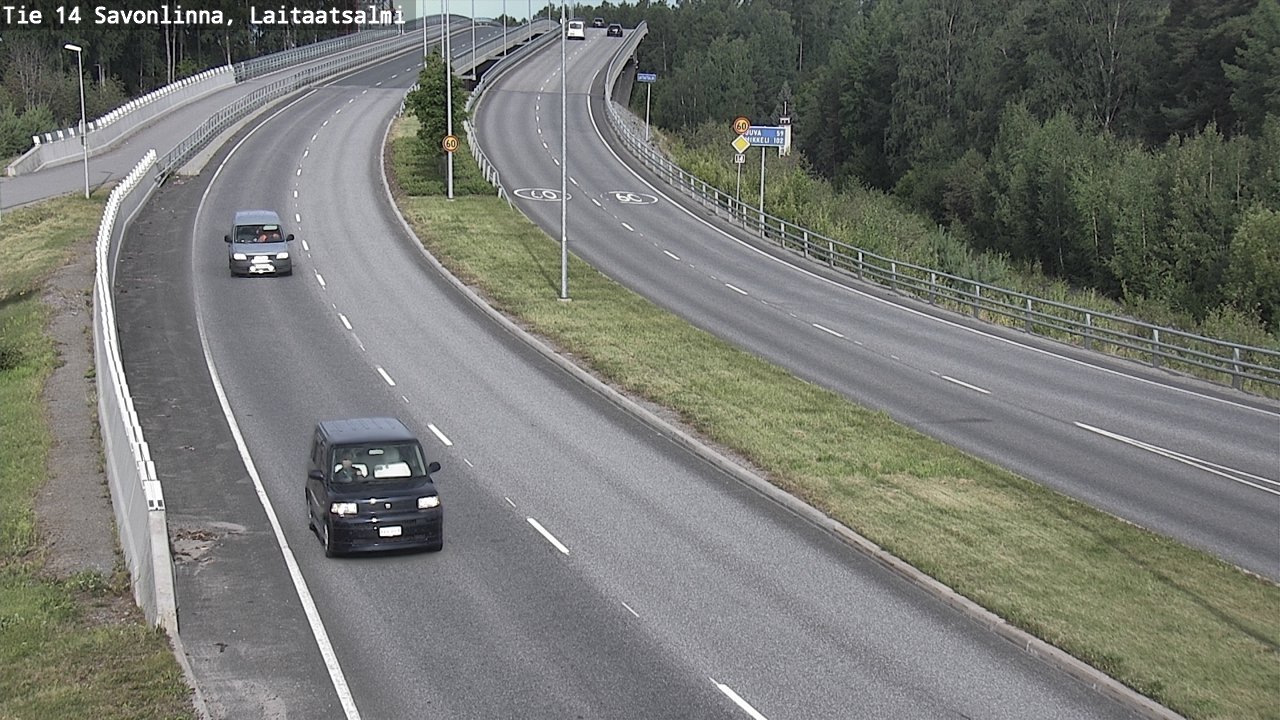 Weather Camera Image Road 14 Savonlinna, Laitaatsalmi, Savonlinna, Etelä-Savo