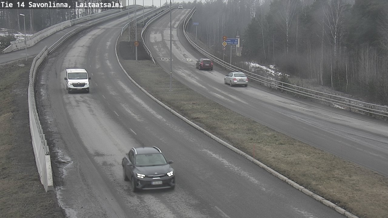 Weather Camera Image Road 14 Savonlinna, Laitaatsalmi, Savonlinna, Etelä-Savo