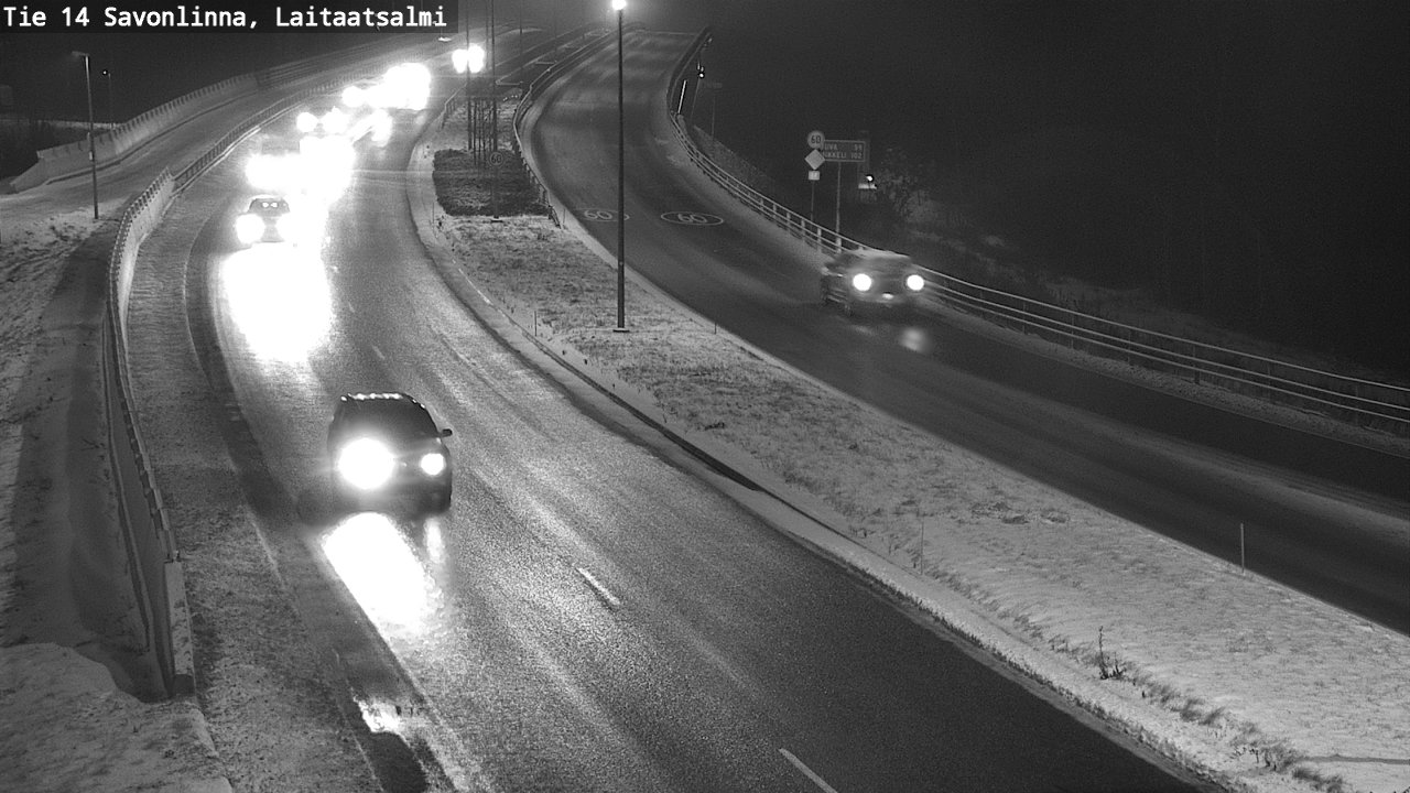 Weather Camera Image Väg 14 Nyslott, Laitaatsalmi, Savonlinna, Etelä-Savo