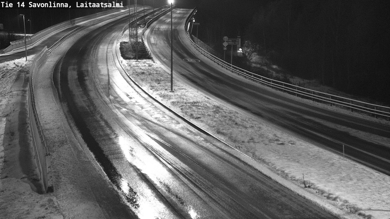 Weather Camera Image Väg 14 Nyslott, Laitaatsalmi, Savonlinna, Etelä-Savo