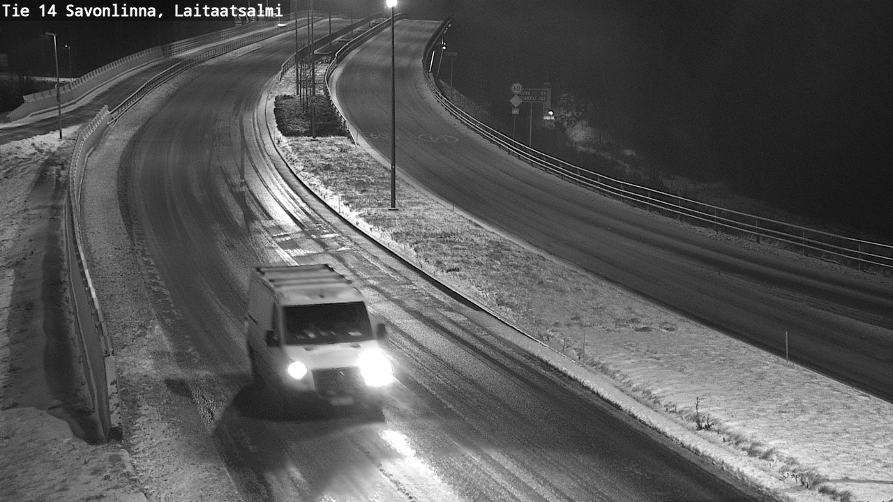 Weather Camera Image Väg 14 Nyslott, Laitaatsalmi, Savonlinna, Etelä-Savo