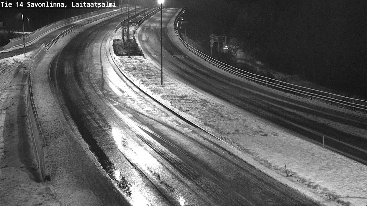 Weather Camera Image Väg 14 Nyslott, Laitaatsalmi, Savonlinna, Etelä-Savo