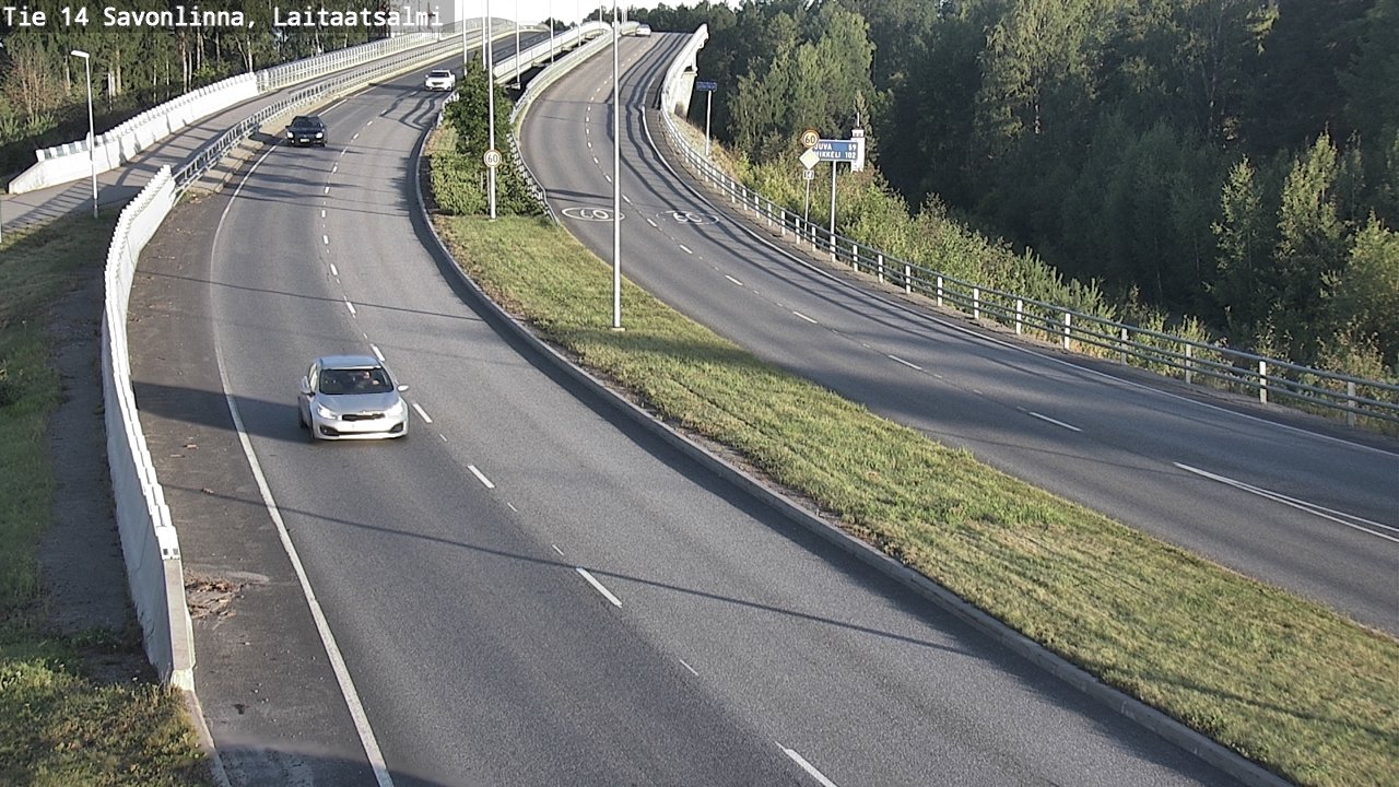 Weather Camera Image Väg 14 Nyslott, Laitaatsalmi, Savonlinna, Etelä-Savo