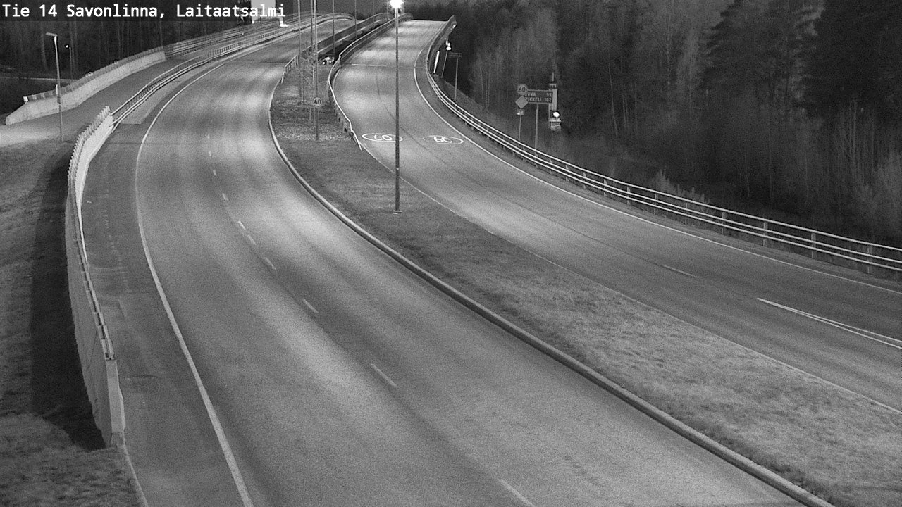 Weather Camera Image Road 14 Savonlinna, Laitaatsalmi, Savonlinna, Etelä-Savo