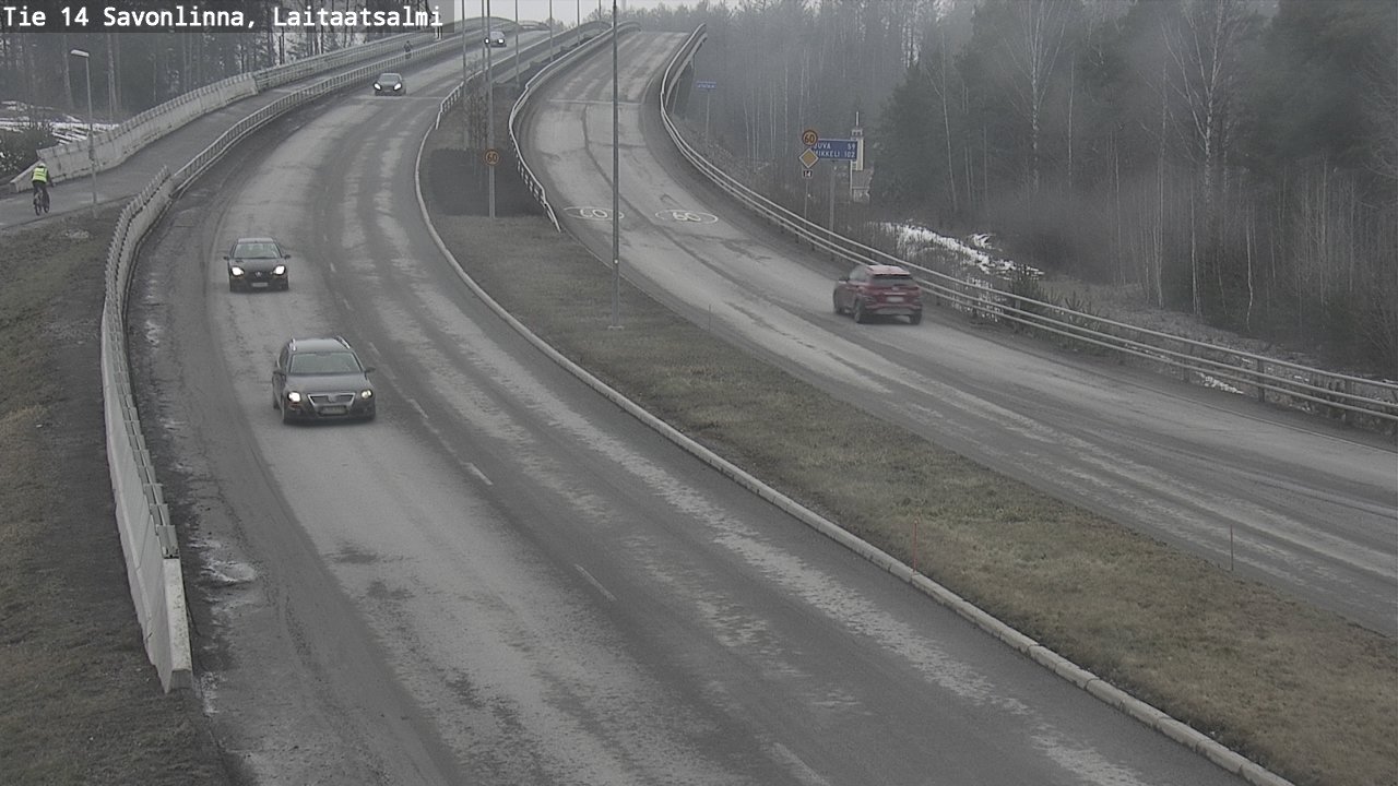 Weather Camera Image Road 14 Savonlinna, Laitaatsalmi, Savonlinna, Etelä-Savo