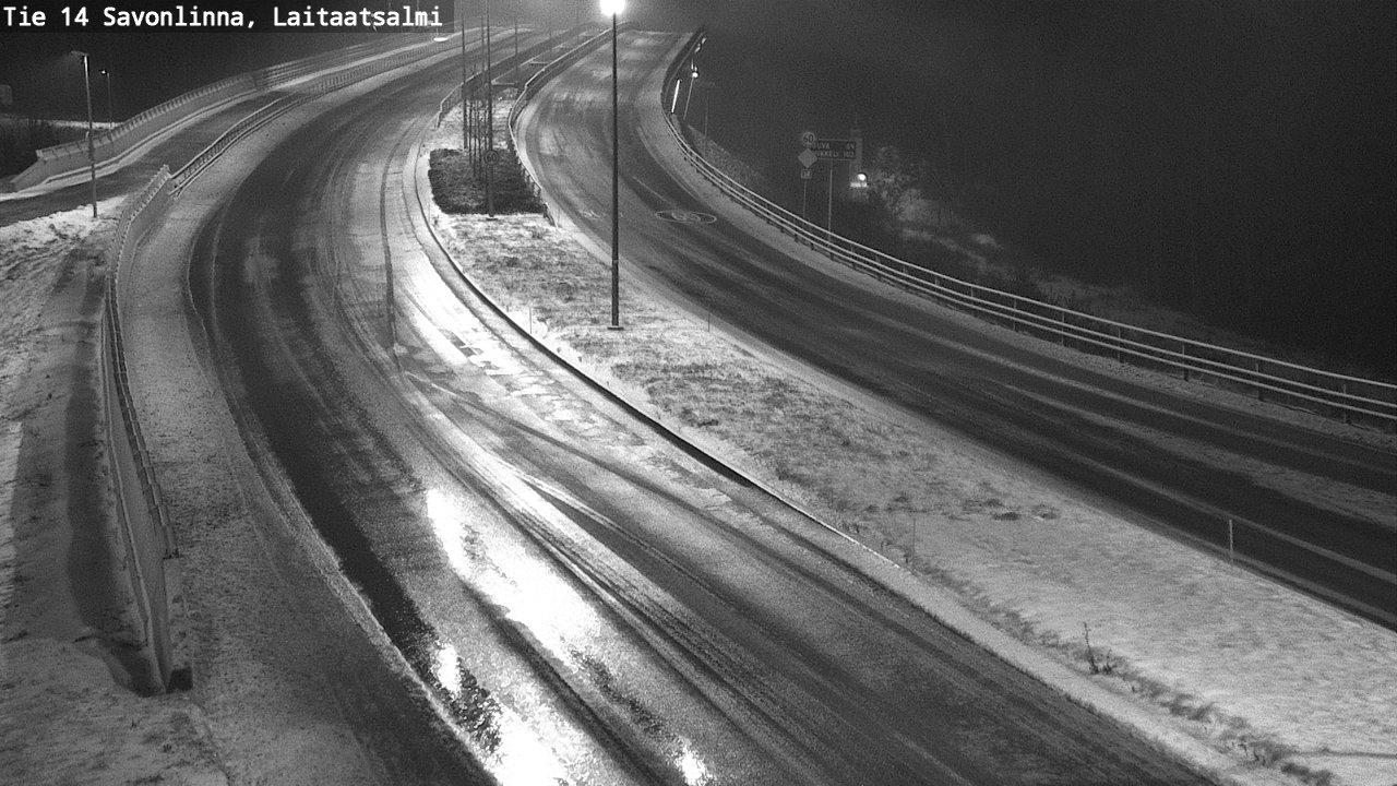 Weather Camera Image Väg 14 Nyslott, Laitaatsalmi, Savonlinna, Etelä-Savo