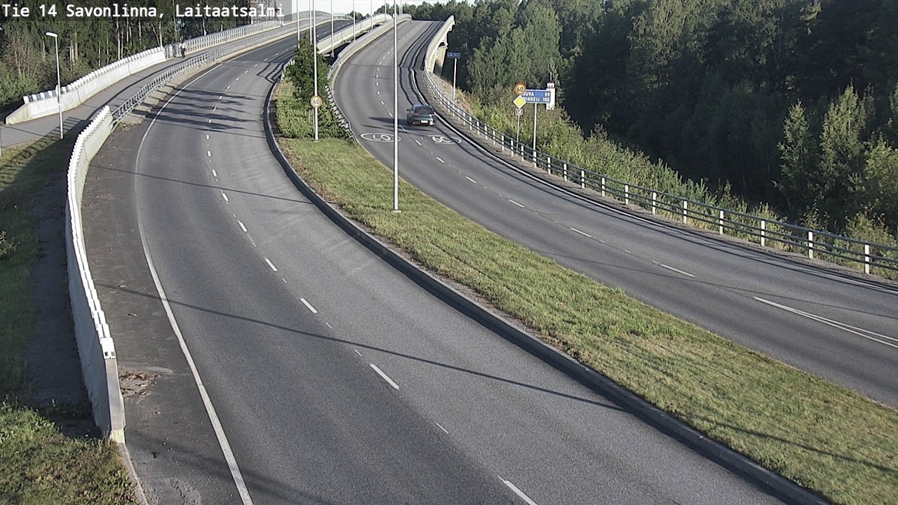 Weather Camera Image Väg 14 Nyslott, Laitaatsalmi, Savonlinna, Etelä-Savo