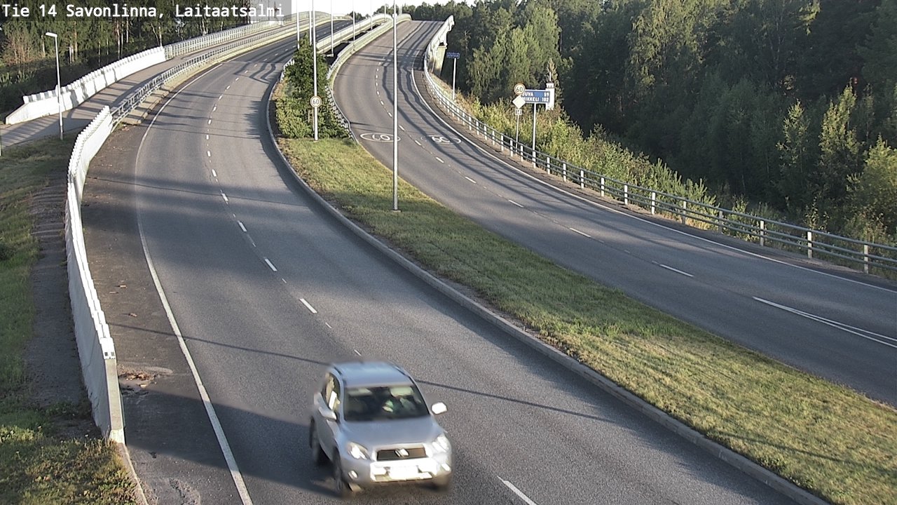 Weather Camera Image Väg 14 Nyslott, Laitaatsalmi, Savonlinna, Etelä-Savo