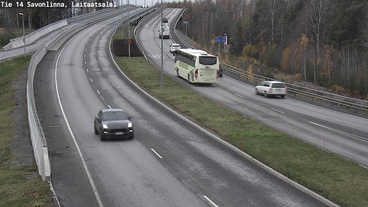 Weather Camera Image Väg 14 Nyslott, Laitaatsalmi, Savonlinna, Etelä-Savo