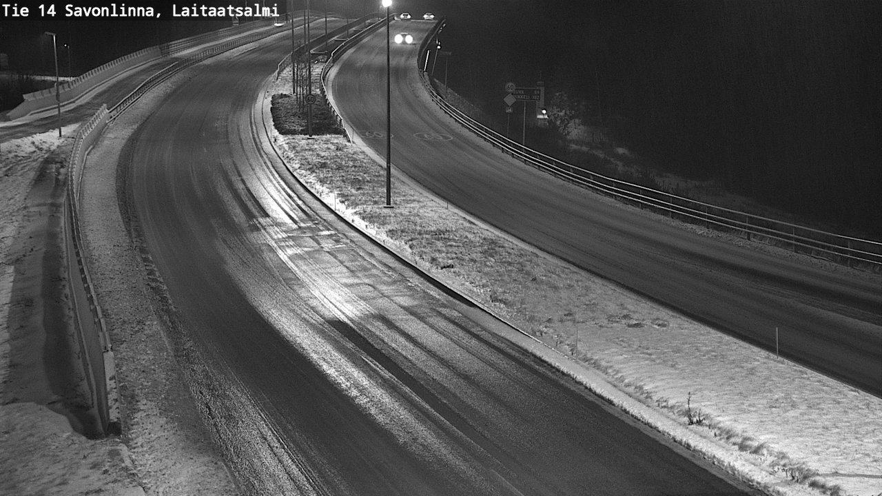 Weather Camera Image Väg 14 Nyslott, Laitaatsalmi, Savonlinna, Etelä-Savo