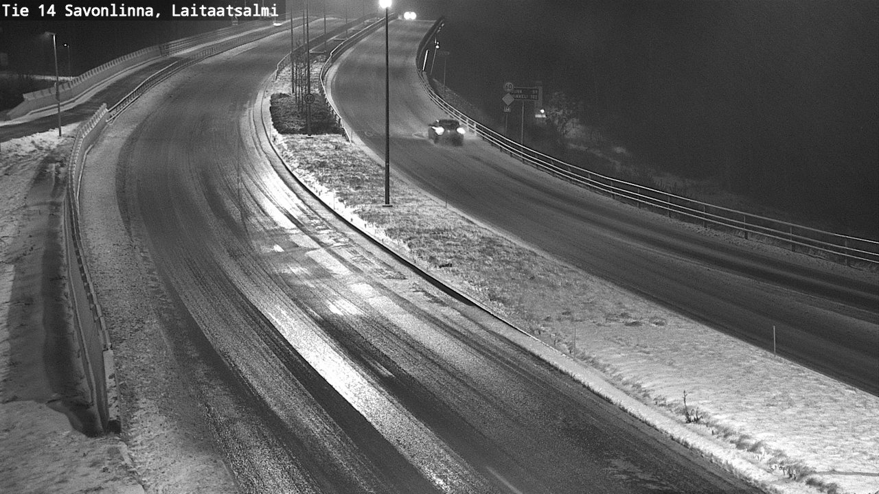 Weather Camera Image Väg 14 Nyslott, Laitaatsalmi, Savonlinna, Etelä-Savo