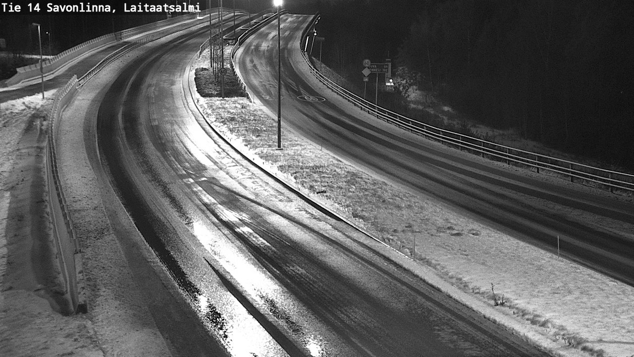Weather Camera Image Väg 14 Nyslott, Laitaatsalmi, Savonlinna, Etelä-Savo