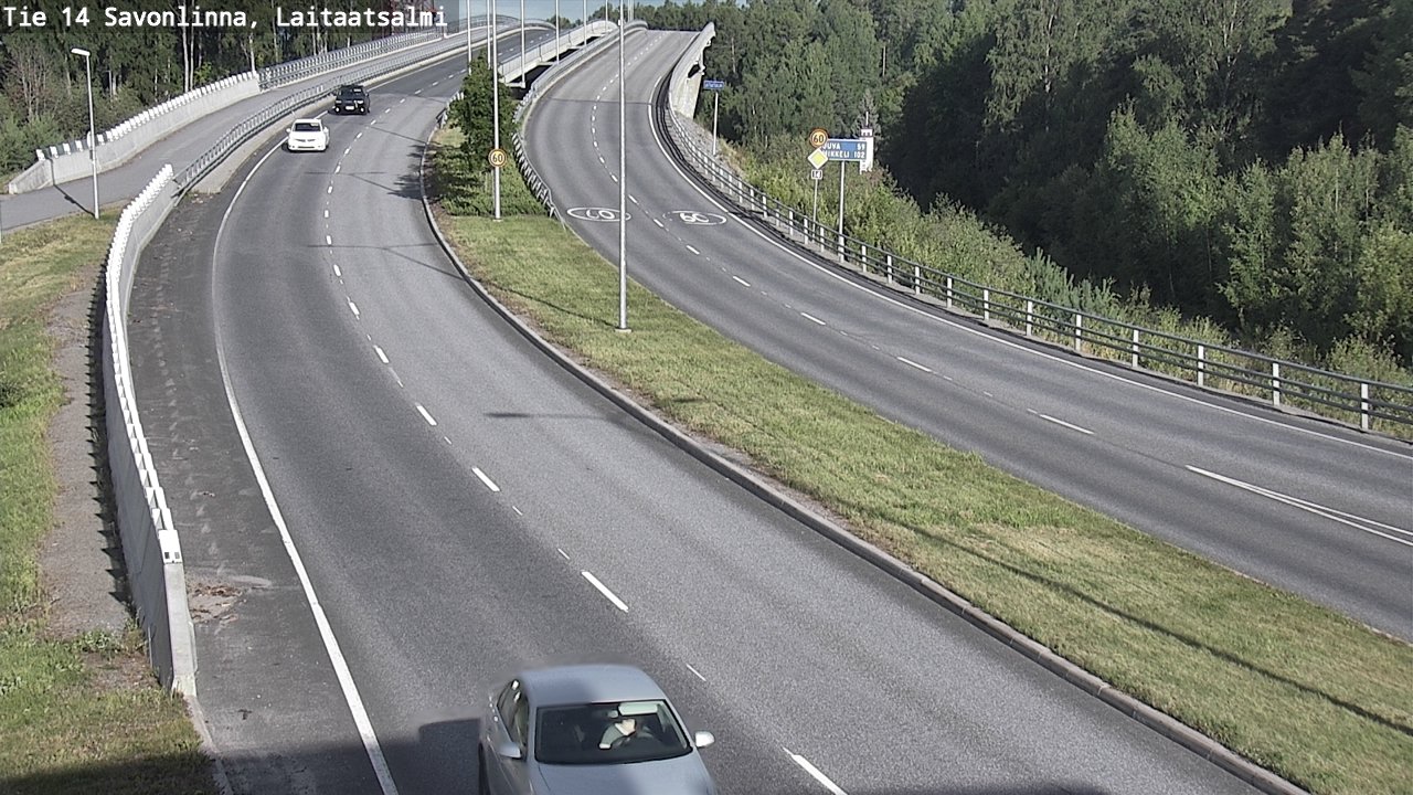 Weather Camera Image Väg 14 Nyslott, Laitaatsalmi, Savonlinna, Etelä-Savo