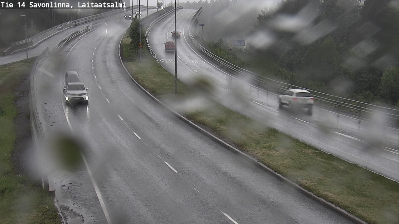 Weather Camera Image Road 14 Savonlinna, Laitaatsalmi, Savonlinna, Etelä-Savo