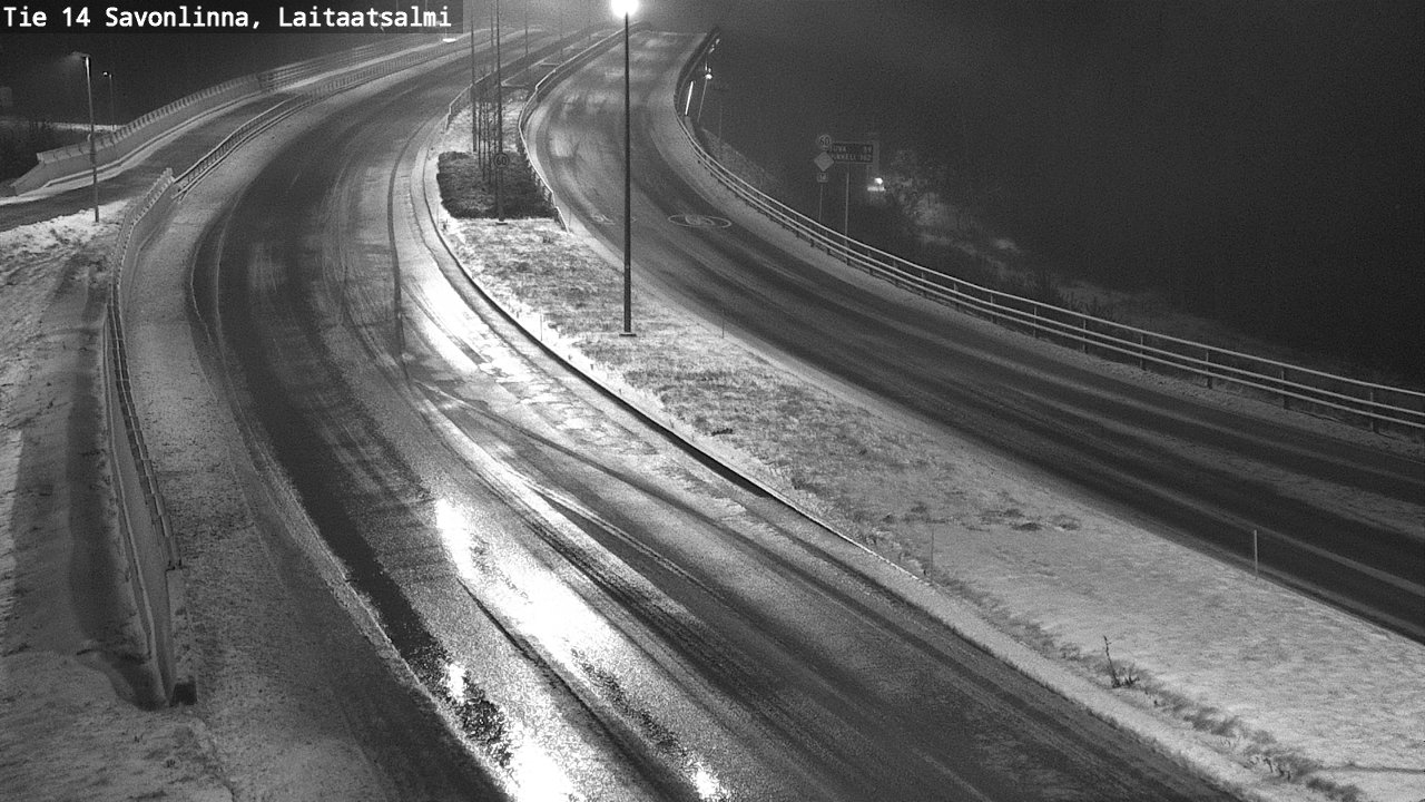 Weather Camera Image Väg 14 Nyslott, Laitaatsalmi, Savonlinna, Etelä-Savo