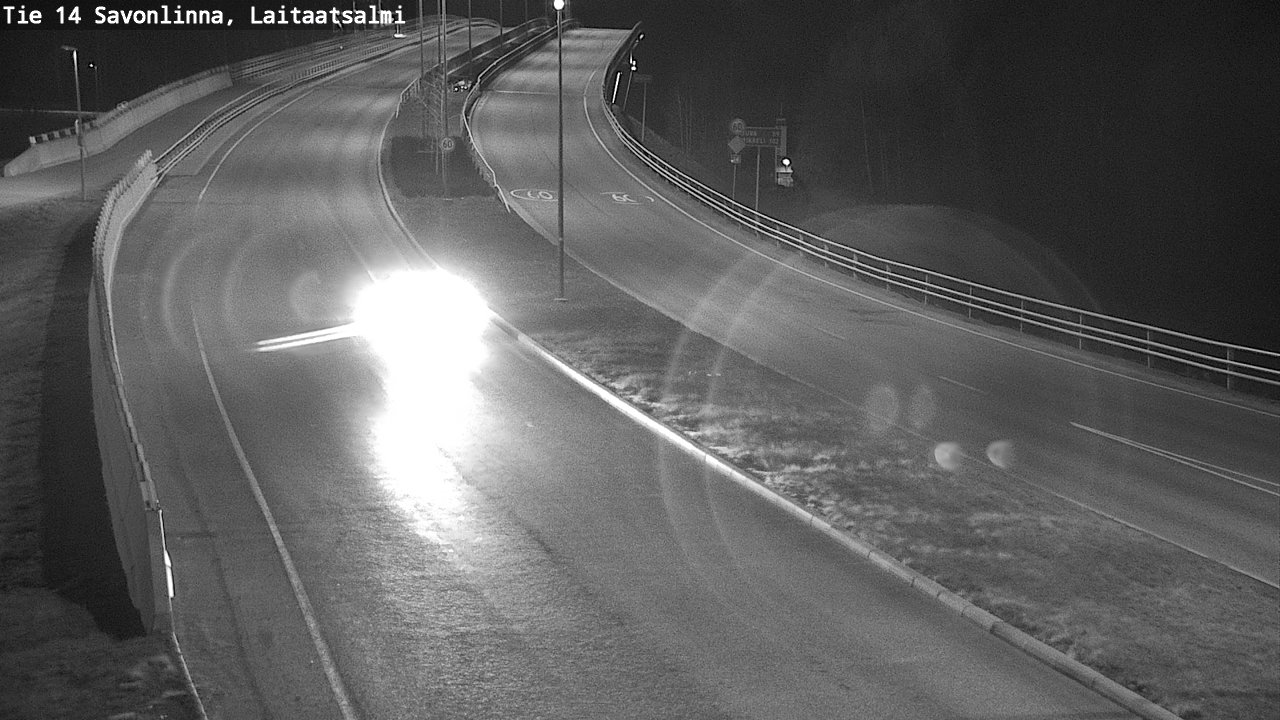Weather Camera Image Road 14 Savonlinna, Laitaatsalmi, Savonlinna, Etelä-Savo