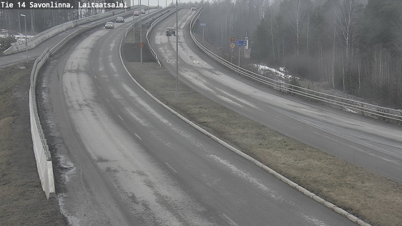 Weather Camera Image Road 14 Savonlinna, Laitaatsalmi, Savonlinna, Etelä-Savo