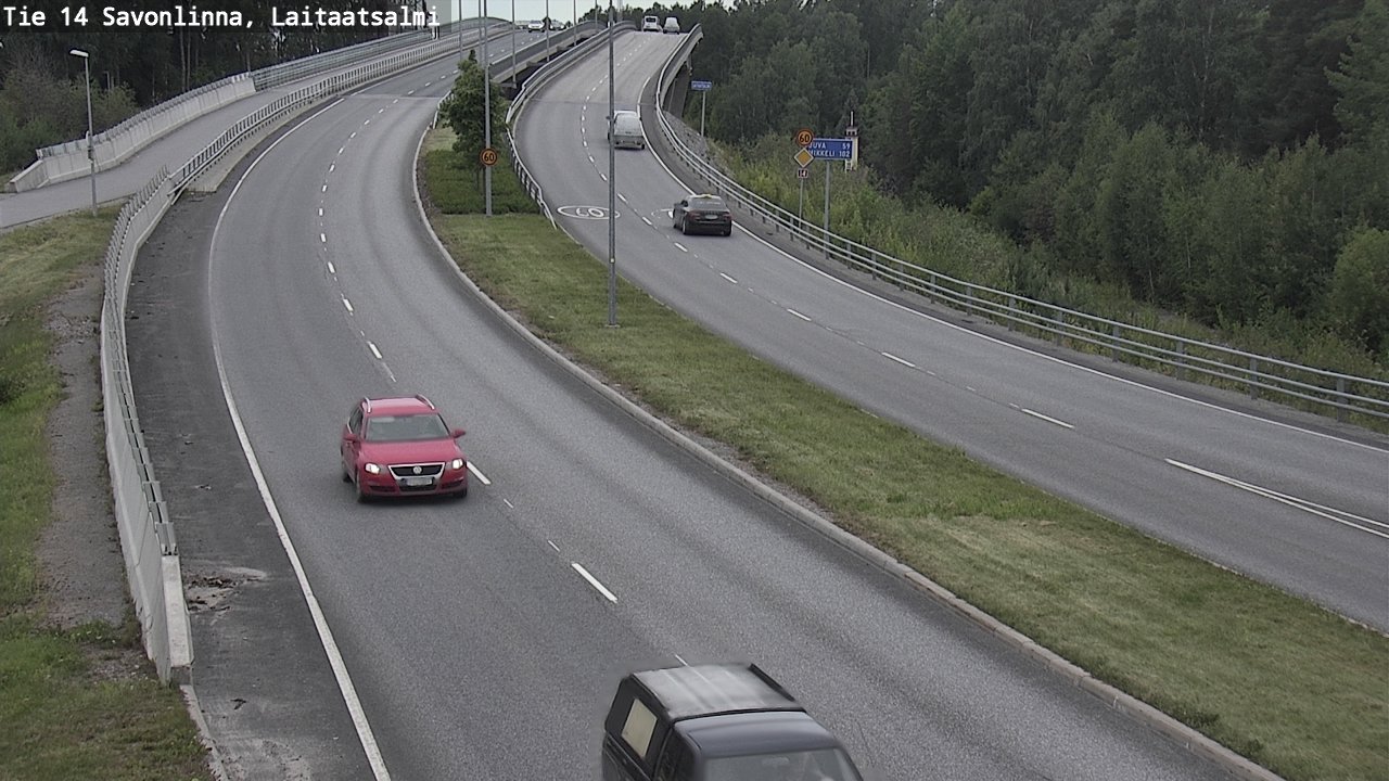 Weather Camera Image Road 14 Savonlinna, Laitaatsalmi, Savonlinna, Etelä-Savo