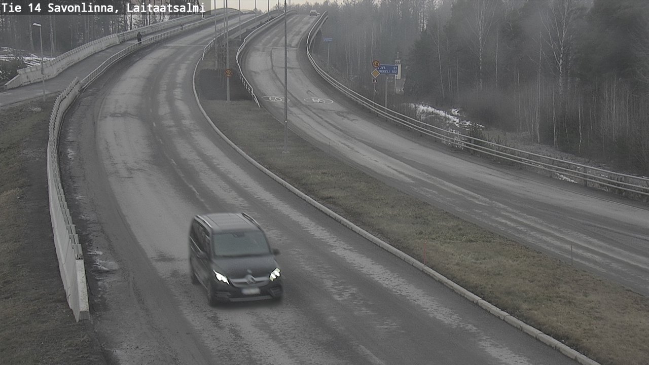 Weather Camera Image Road 14 Savonlinna, Laitaatsalmi, Savonlinna, Etelä-Savo