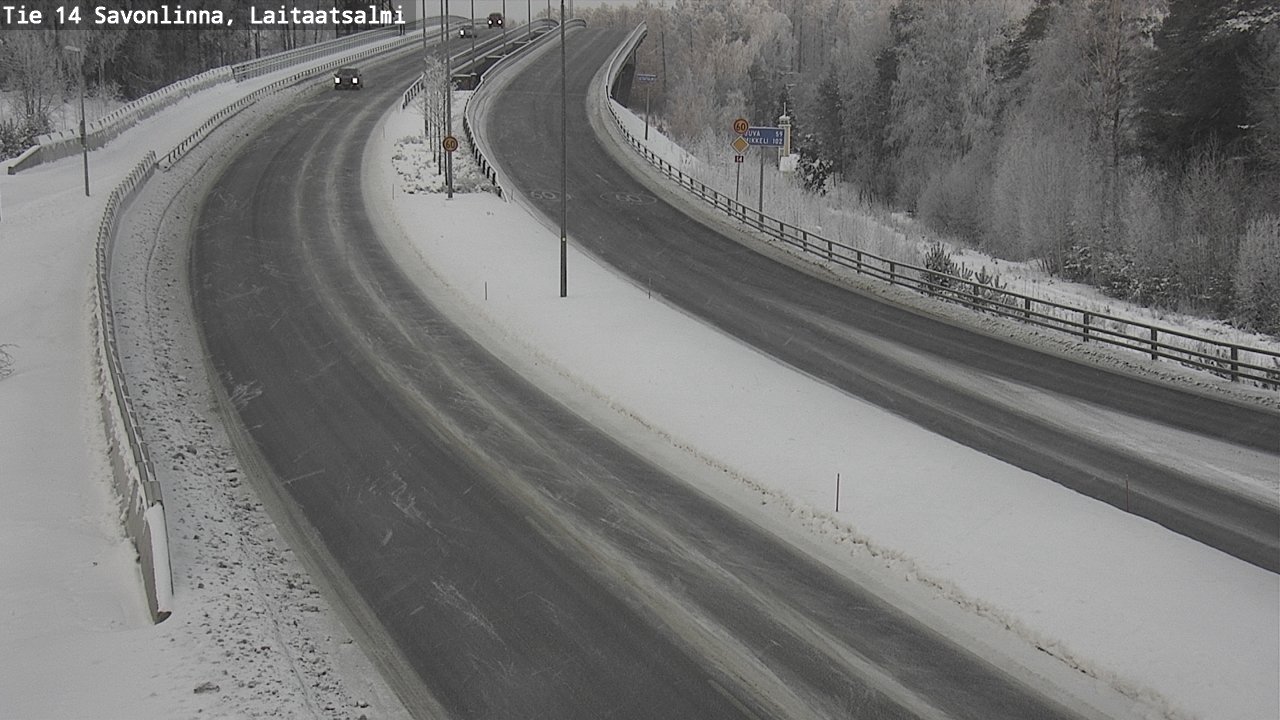 Weather Camera Image Road 14 Savonlinna, Laitaatsalmi, Savonlinna, Etelä-Savo