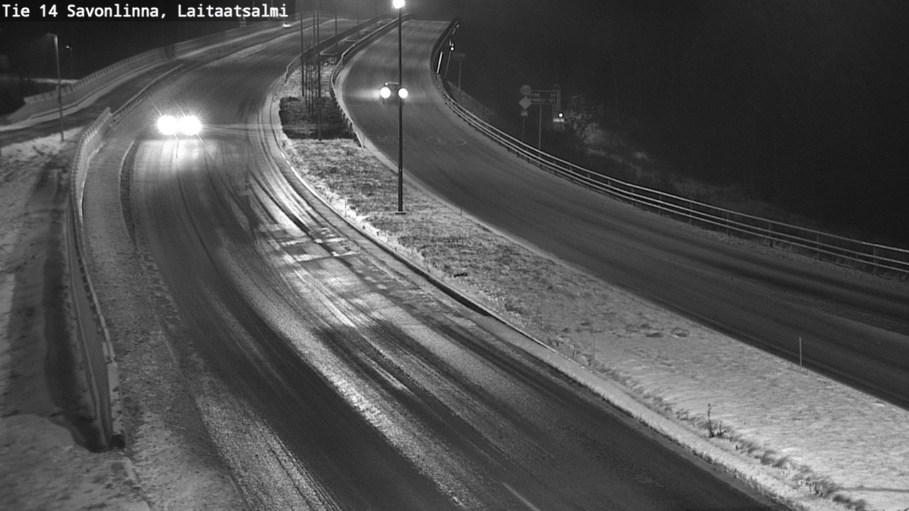 Weather Camera Image Väg 14 Nyslott, Laitaatsalmi, Savonlinna, Etelä-Savo