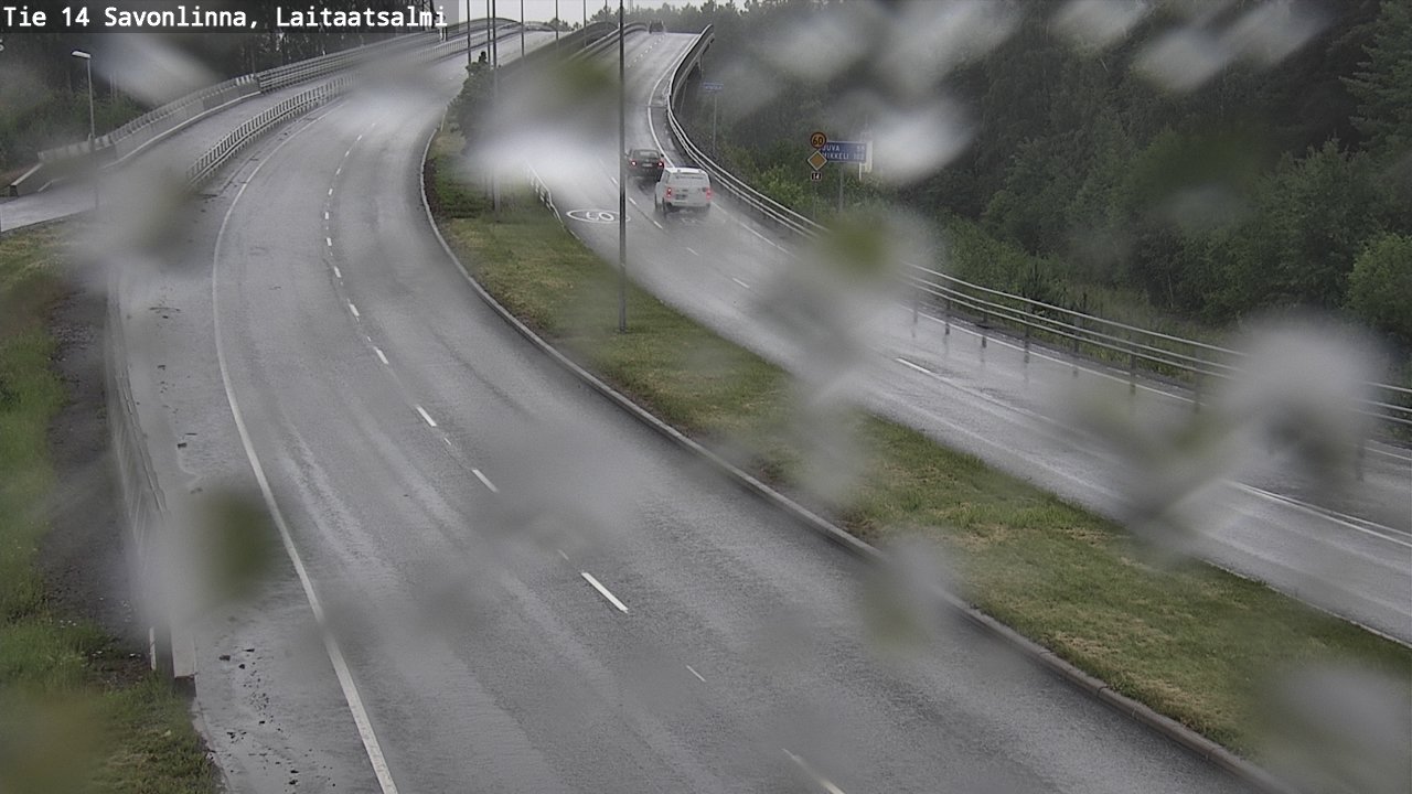 Weather Camera Image Väg 14 Nyslott, Laitaatsalmi, Savonlinna, Etelä-Savo