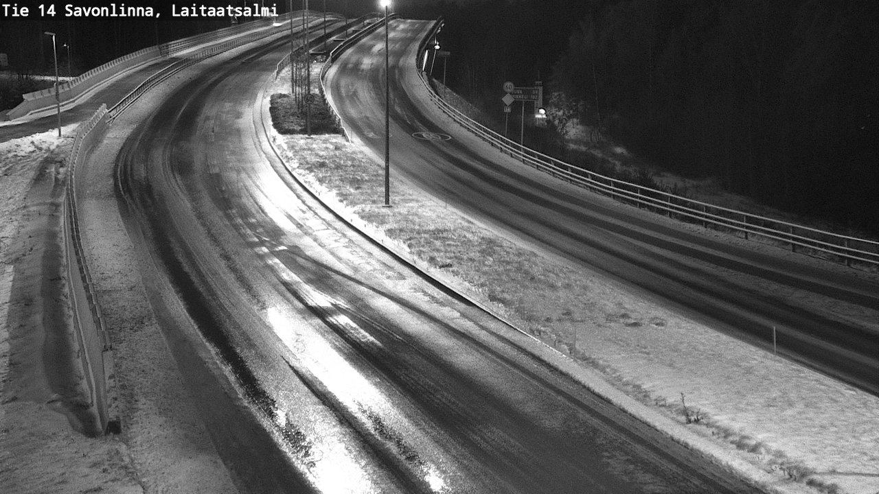 Weather Camera Image Väg 14 Nyslott, Laitaatsalmi, Savonlinna, Etelä-Savo