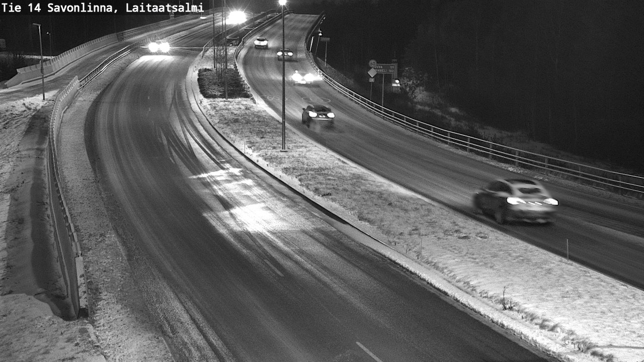 Weather Camera Image Väg 14 Nyslott, Laitaatsalmi, Savonlinna, Etelä-Savo
