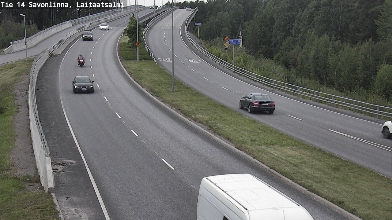 Weather Camera Image Road 14 Savonlinna, Laitaatsalmi, Savonlinna, Etelä-Savo